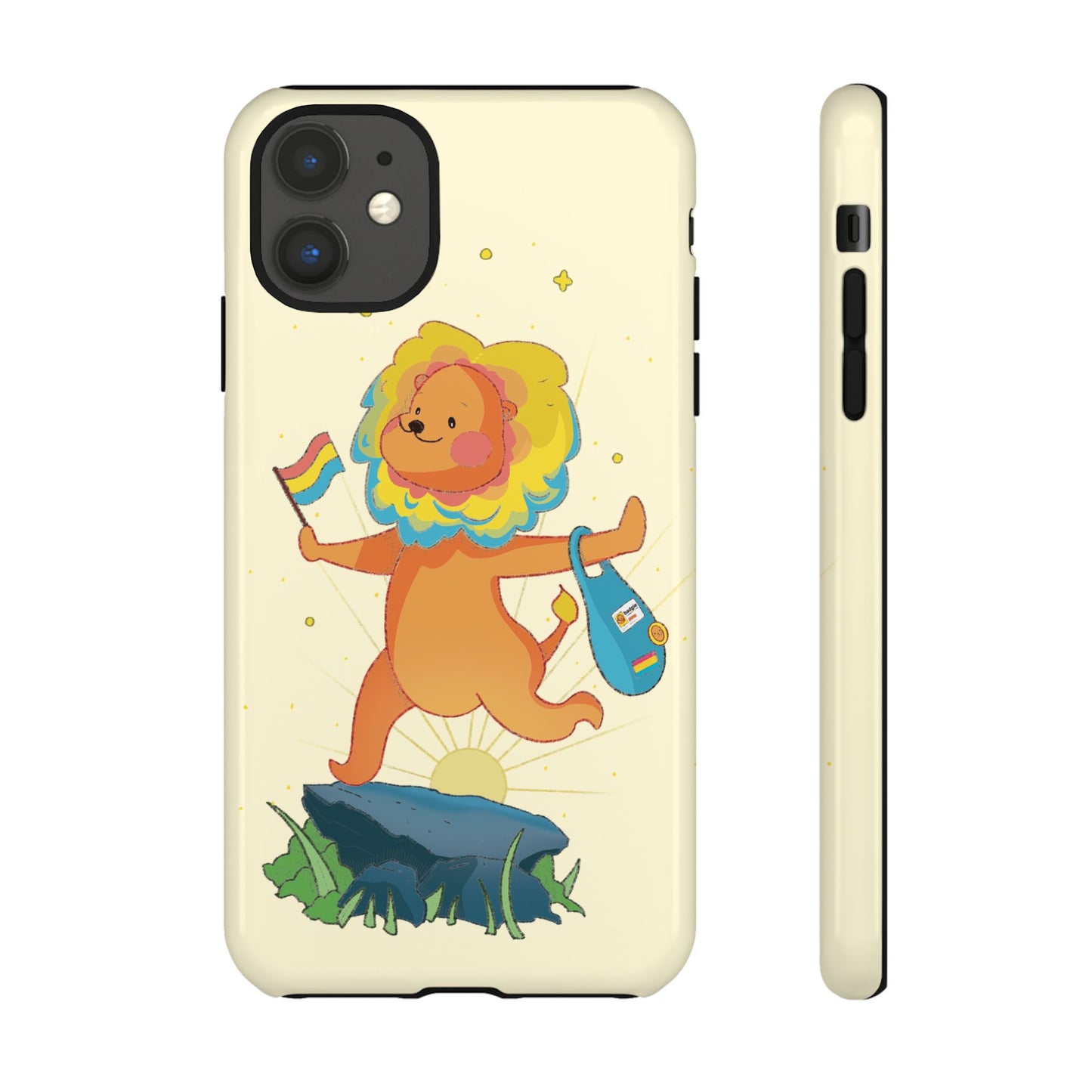 Badgie iPhone Case - Pansexual Lion "Barb" - Badgie.co