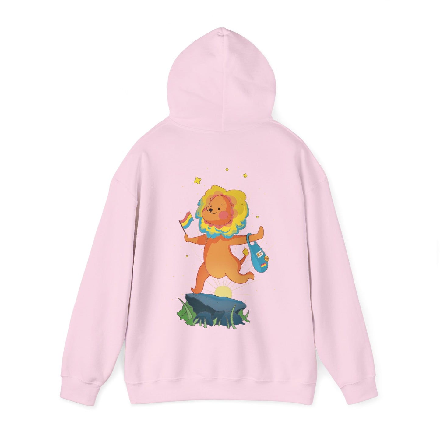 Badgie Hoodie - Pansexual Lion "Barb" - Badgie.co