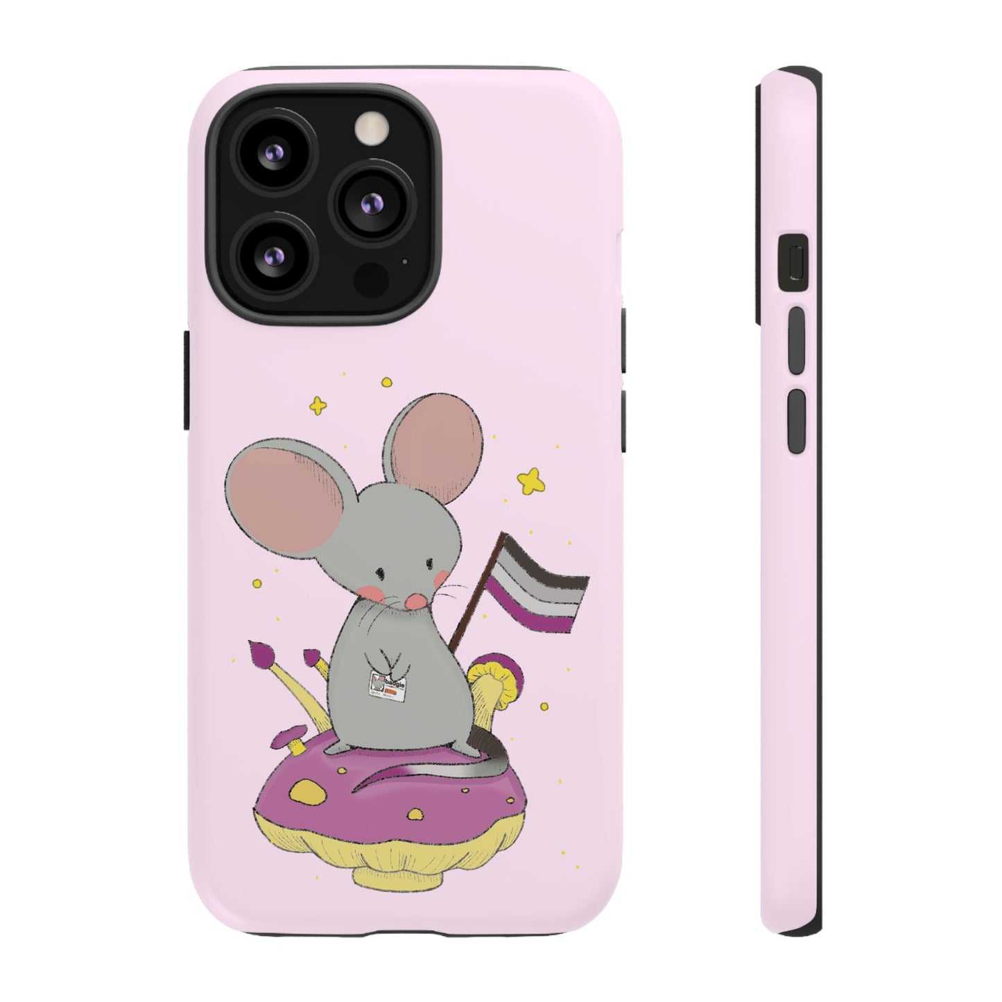 Badgie iPhone Case - Asexual Mouse "Roan" - Badgie.co