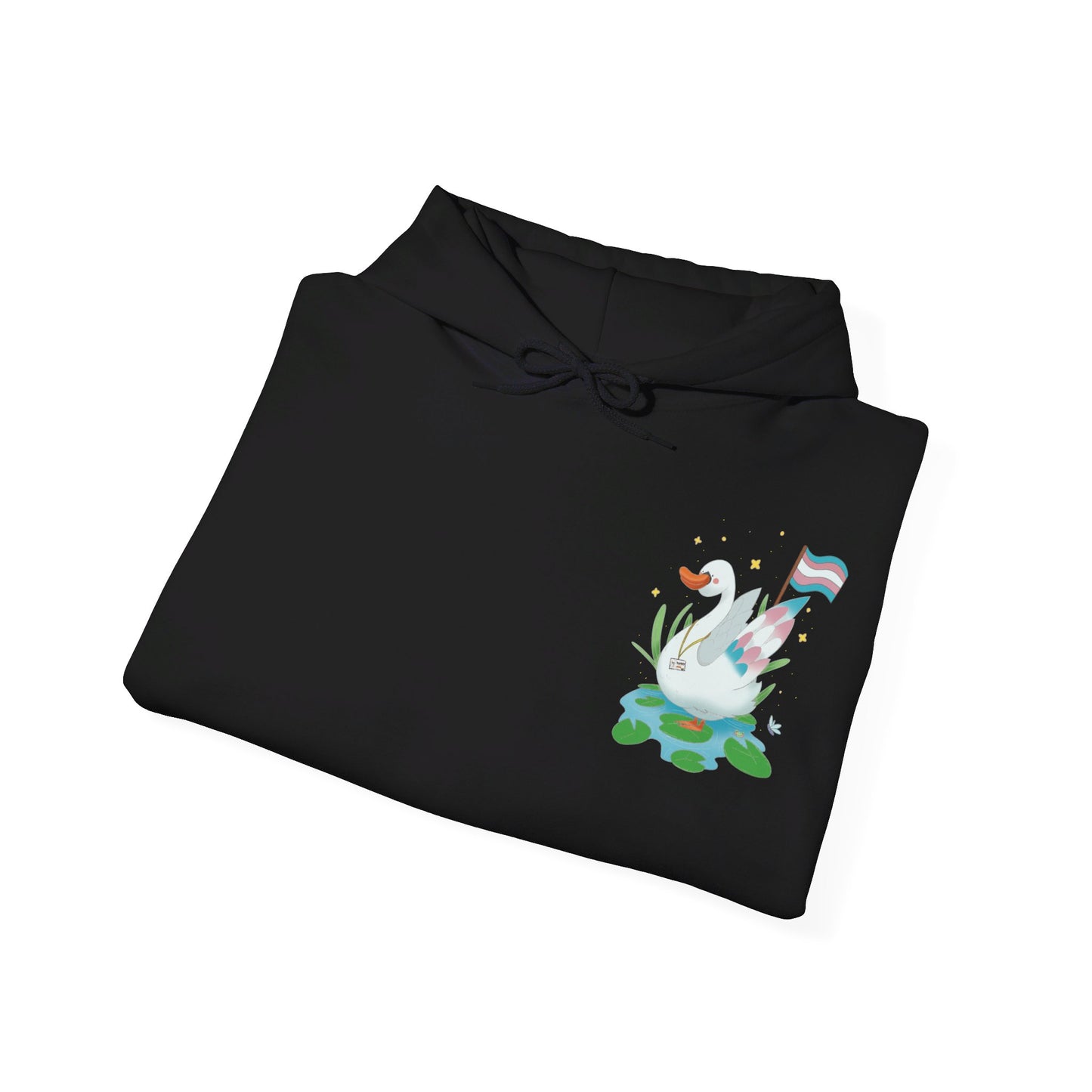 Badgie Hoodie - Trans Swan "Tundra" - Badgie.co