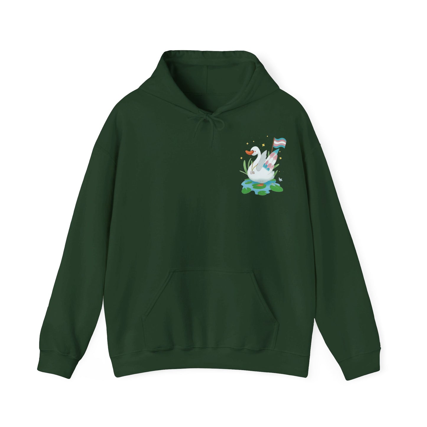 Badgie Hoodie - Trans Swan "Tundra" - Badgie.co