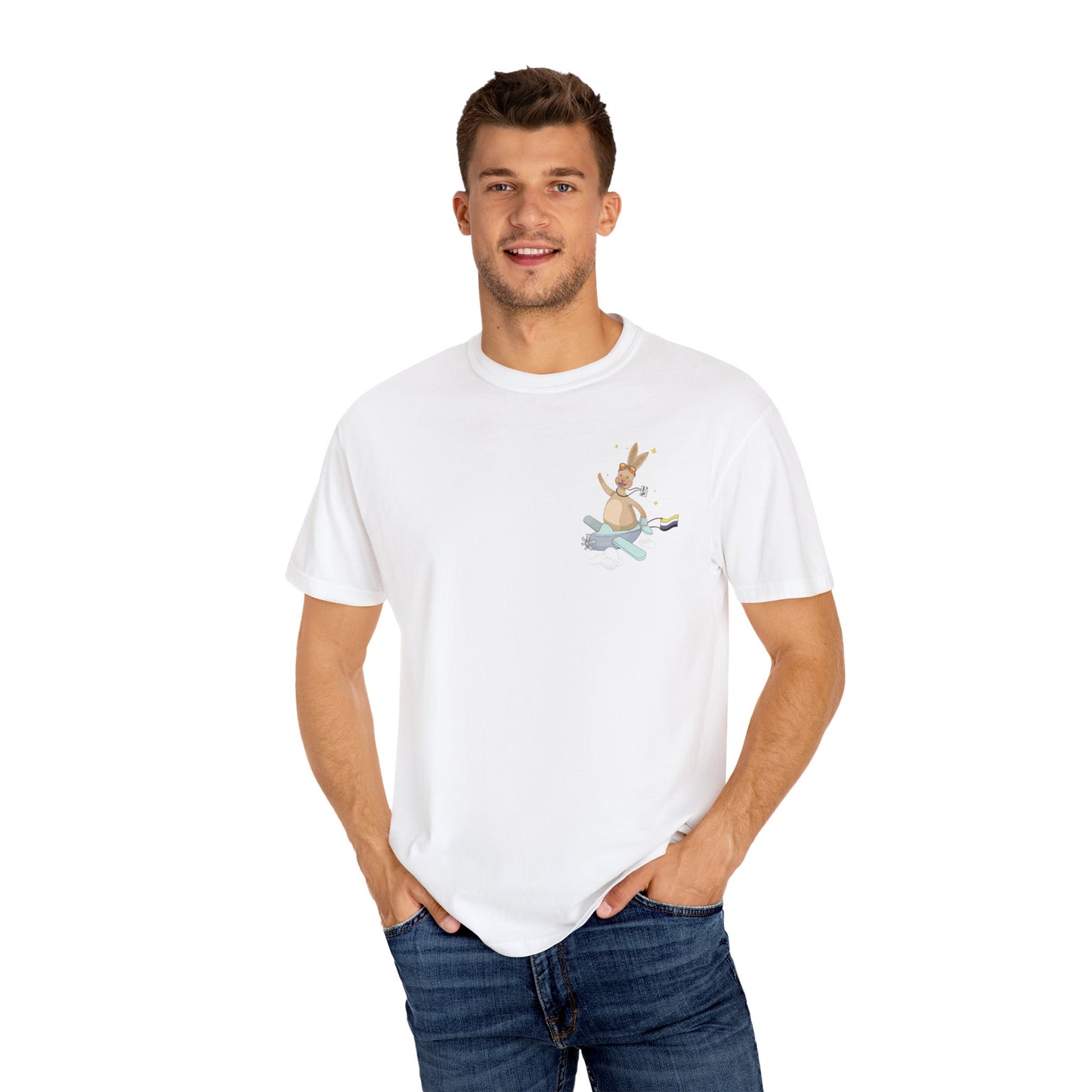Badgie T-Shirt - Nonbinary Rabbit "Rex" - Badgie.co