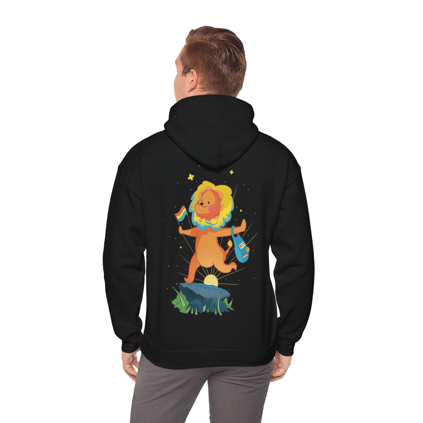 Badgie Hoodie - Pansexual Lion "Barb" - Badgie.co