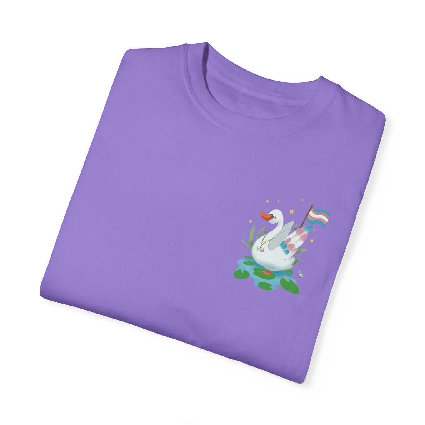 Badgie T-Shirt - Trans Swan “Tundra” - Badgie.co