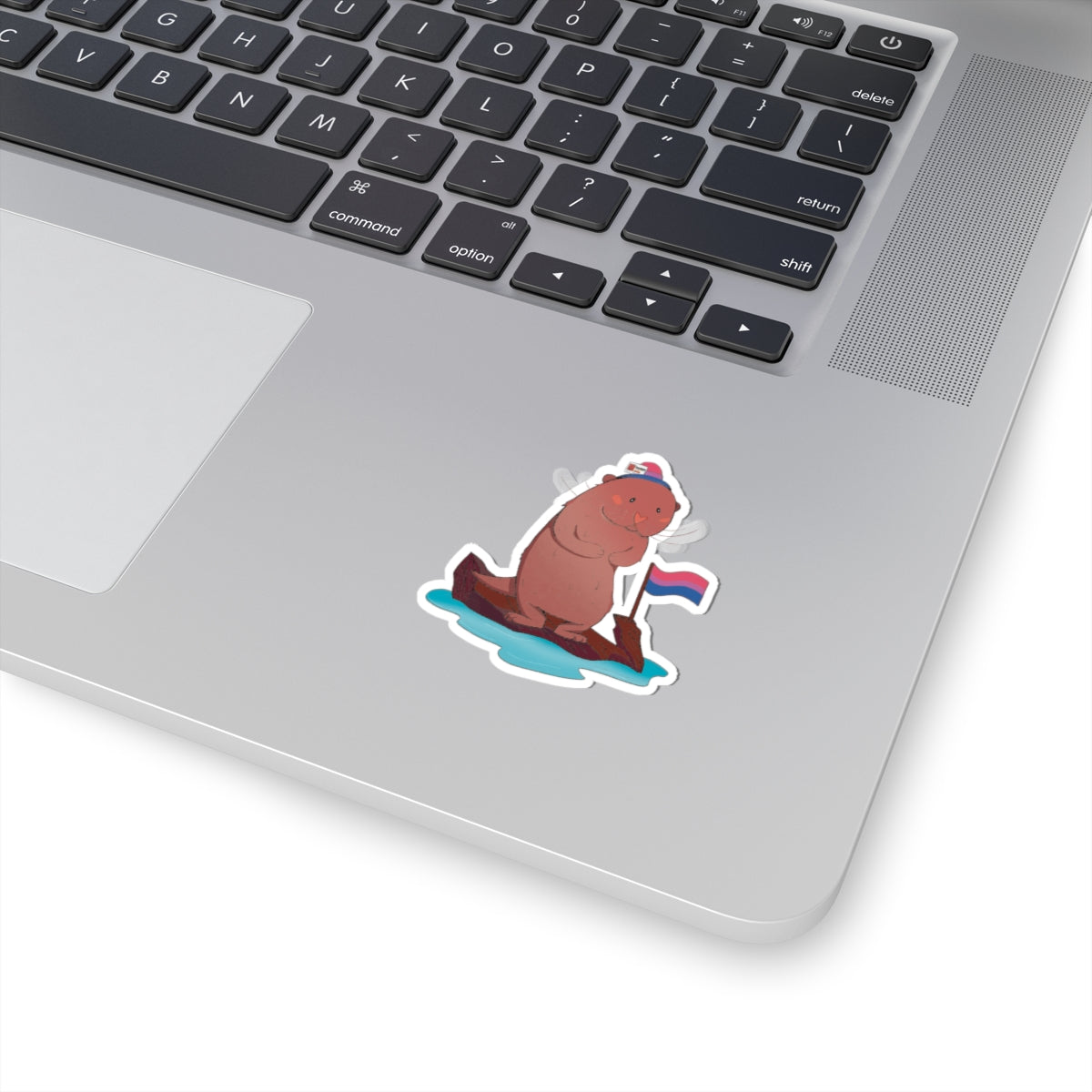 Kiss-Cut Stickers - Bisexual Otter "River" - Badgie.co