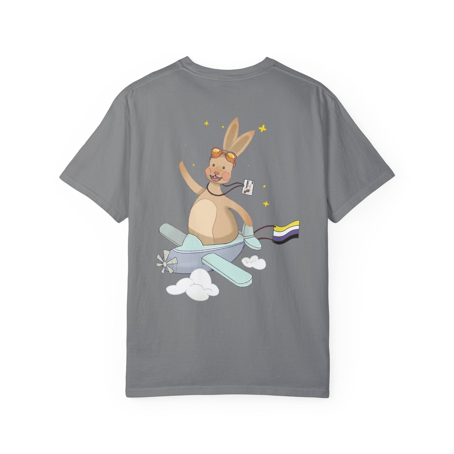 Badgie T-Shirt - Nonbinary Rabbit "Rex" - Badgie.co