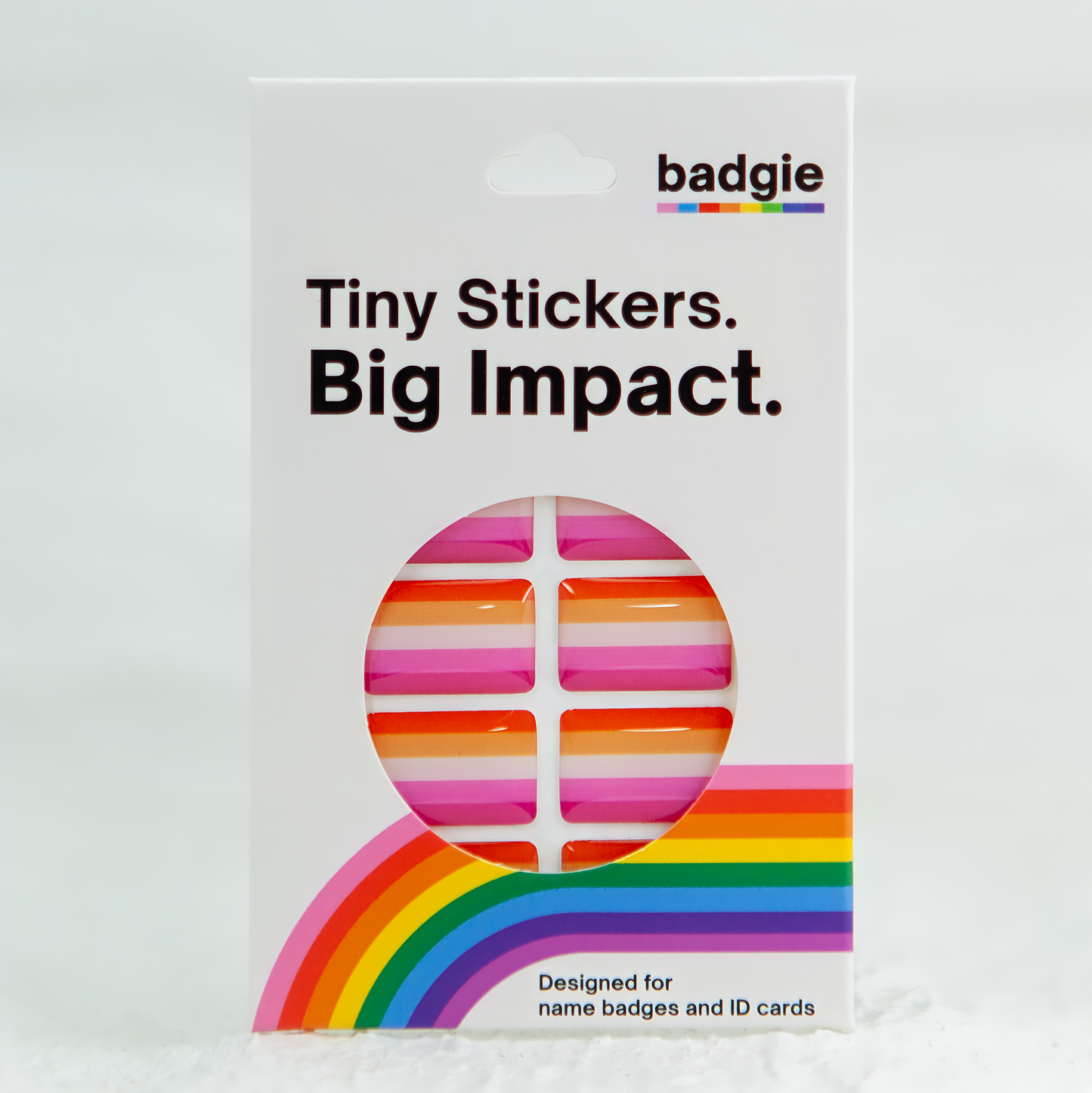 Badgie Lesbian Flag Sticker - Badgie.co