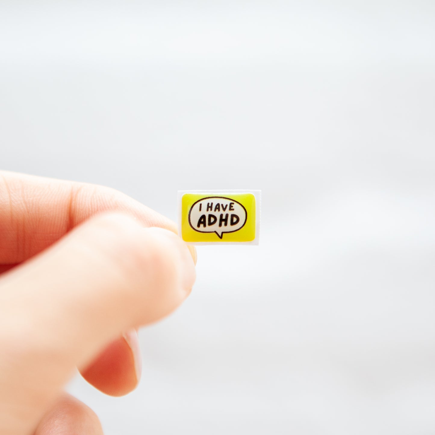 Badgie I Have ADHD Speech Bubble Sticker - Badgie