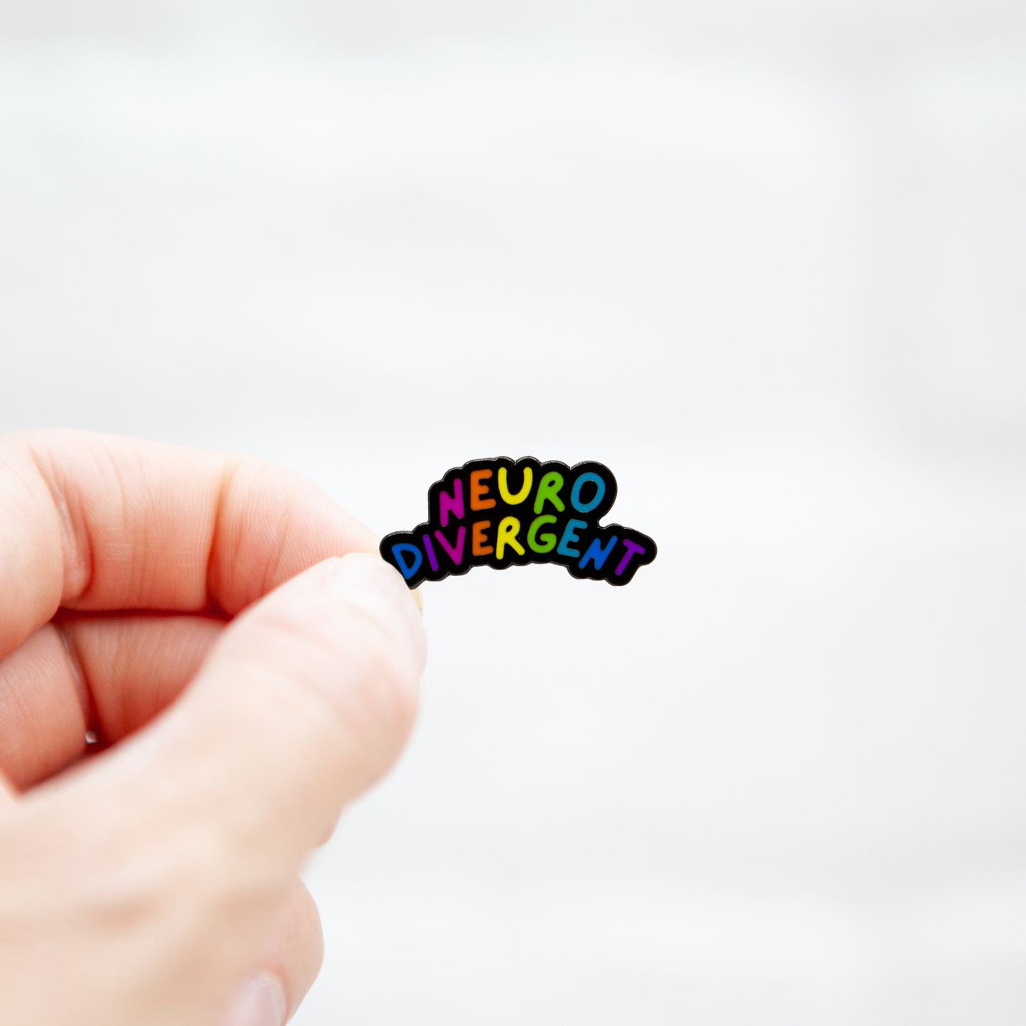 Neurodivergent Rainbow Pin - Badgie.co
