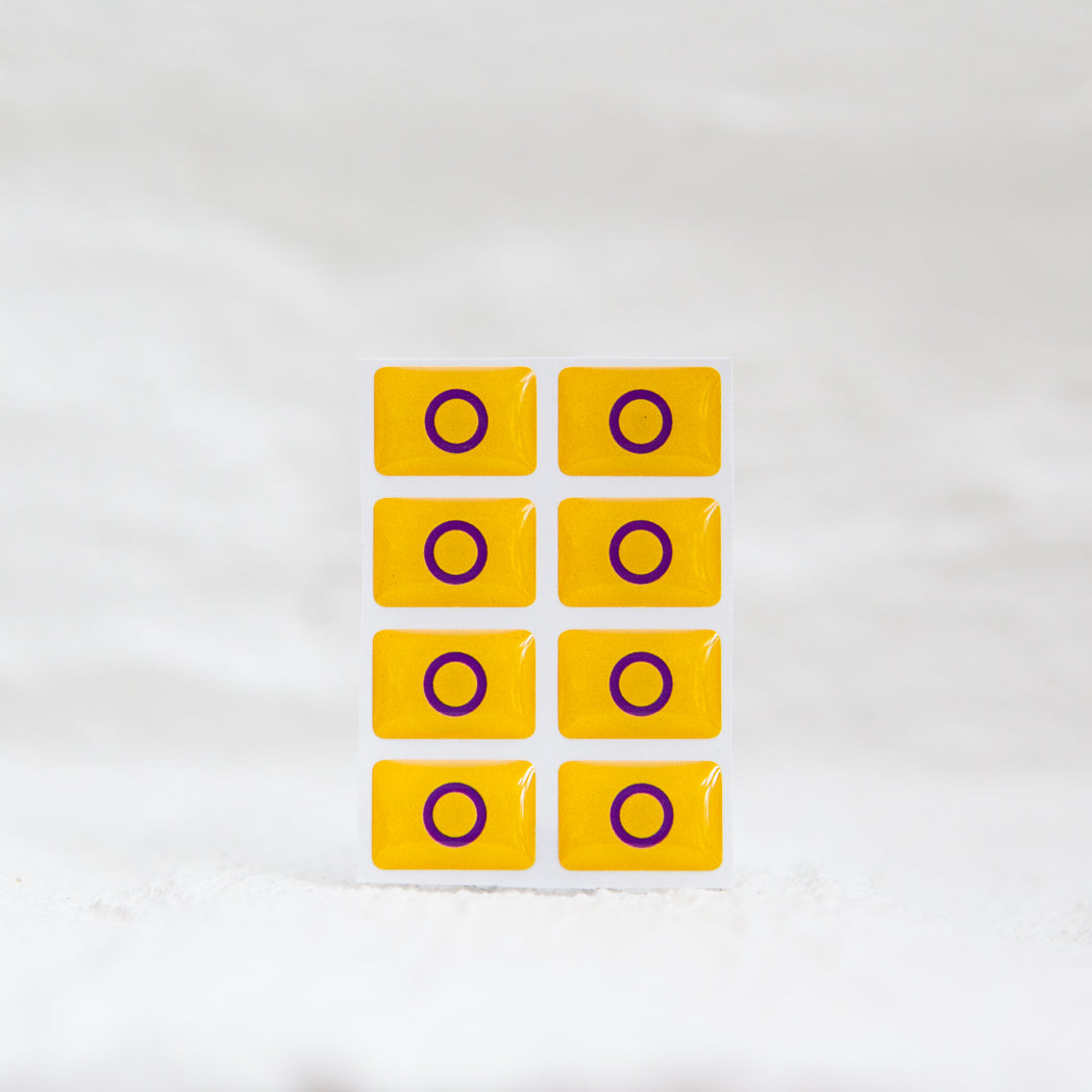 Badgie Intersex Flag Sticker - Badgie