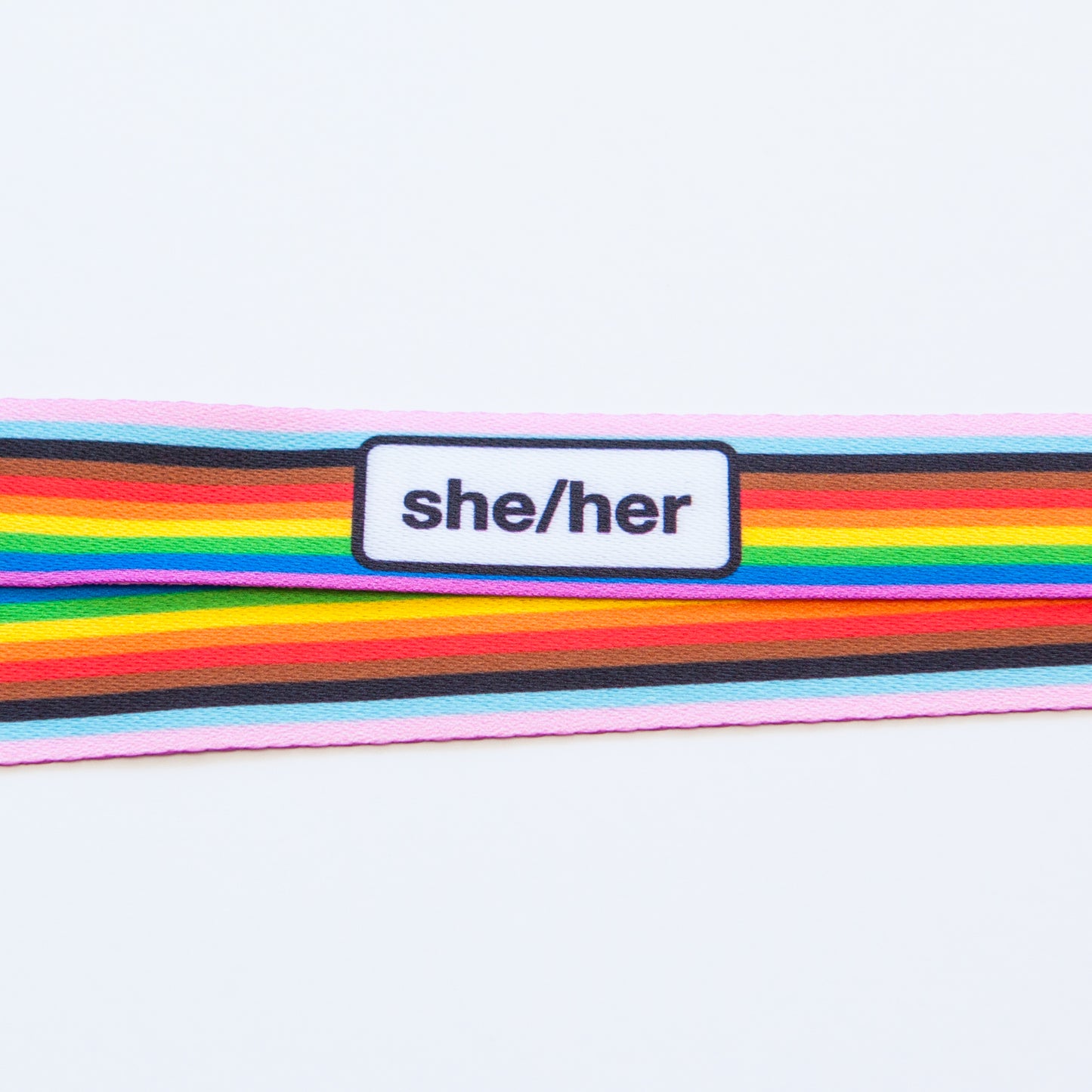 Badgie Rainbow Pride Pronoun Lanyards - Badgie