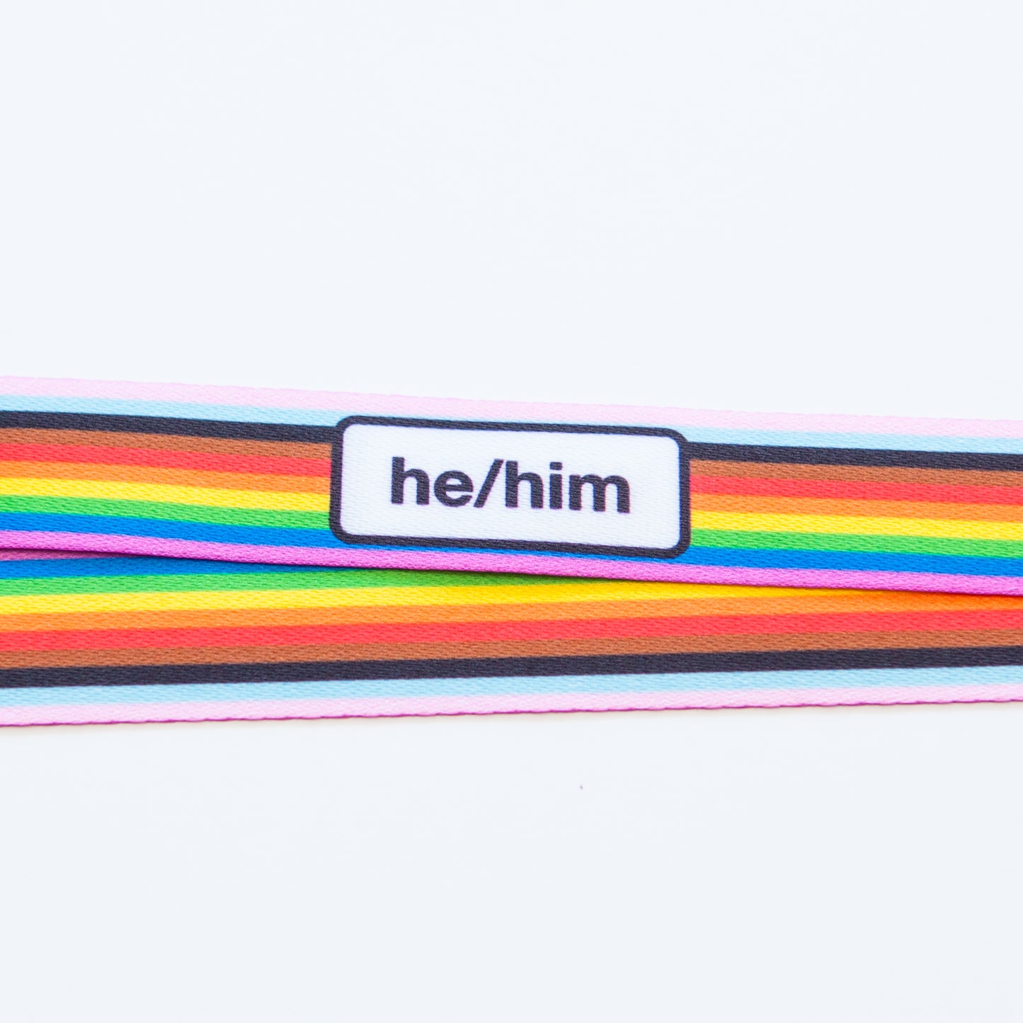 Badgie Rainbow Pride Pronoun Lanyards - Badgie