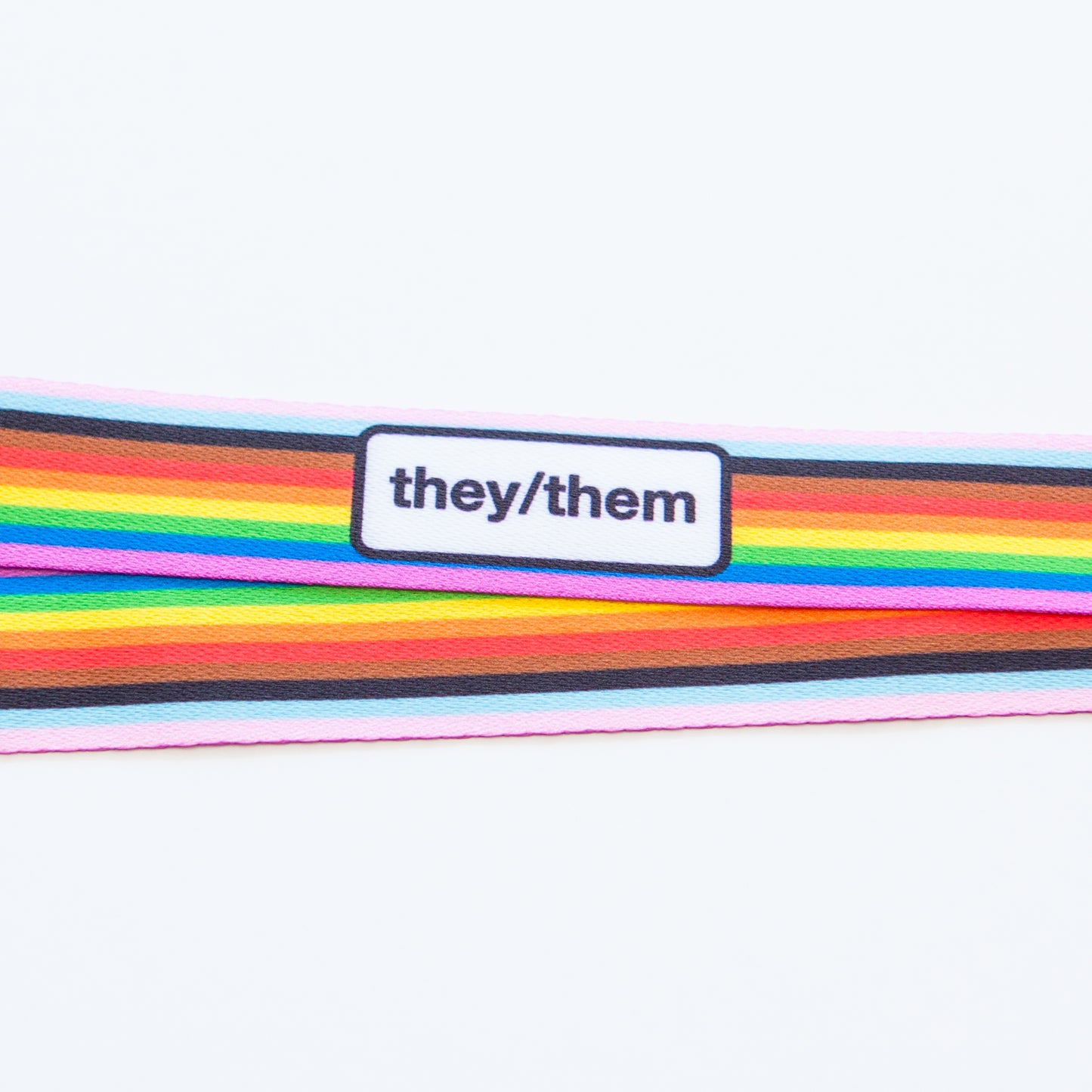 Badgie Rainbow Pride Pronoun Lanyards - Badgie