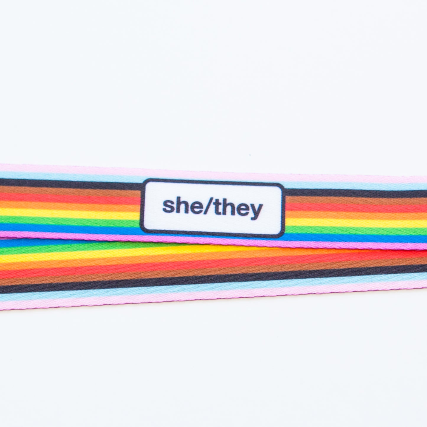 Badgie Rainbow Pride Pronoun Lanyards - Badgie