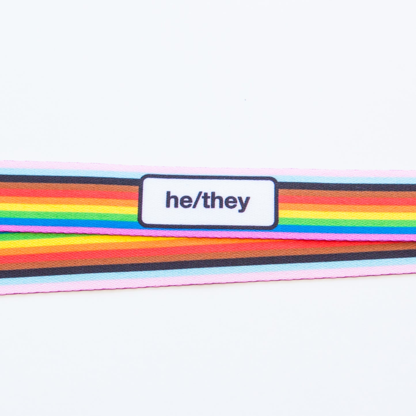 Badgie Rainbow Pride Pronoun Lanyards - Badgie