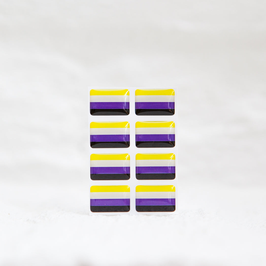 Badgie Non Binary Flag Sticker - Badgie