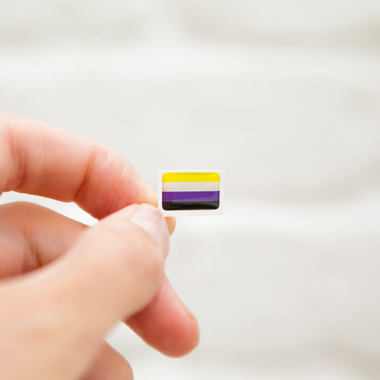 Badgie Non Binary Flag Sticker - Badgie