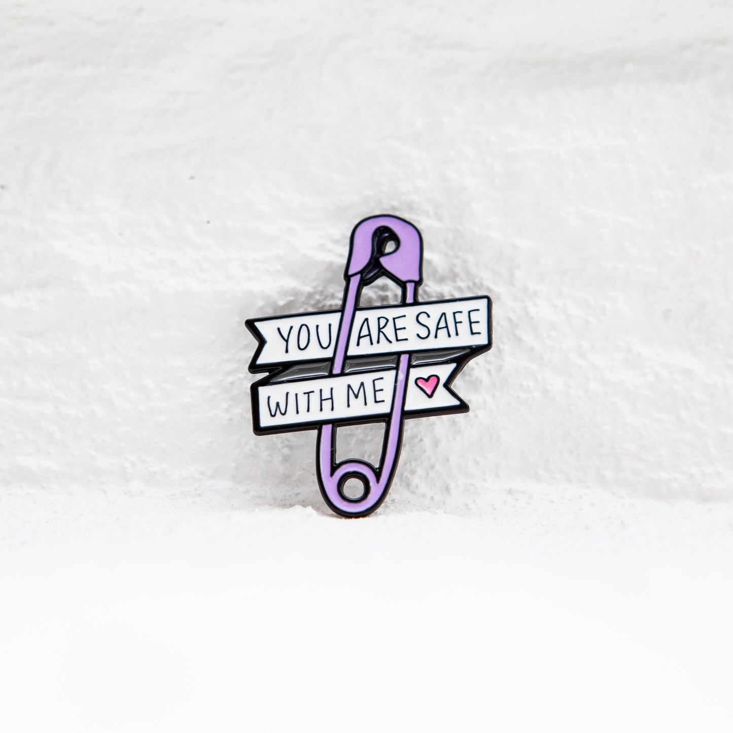 You Are Safe With Me "Safety Pin" Pin - Badgie