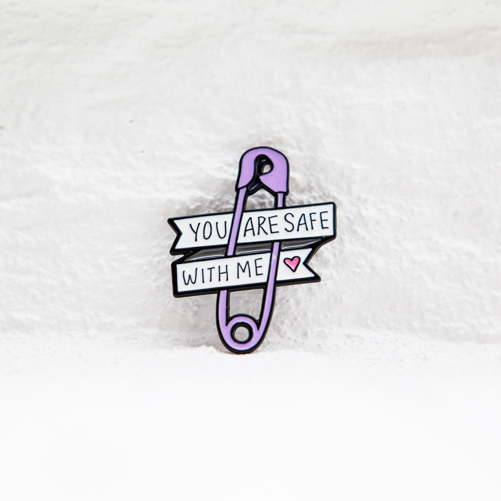 You Are Safe With Me "Safety Pin" Pin - Badgie