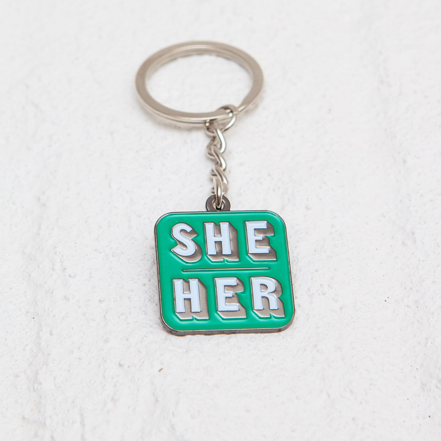 Pronouns Colour Keyrings - Badgie