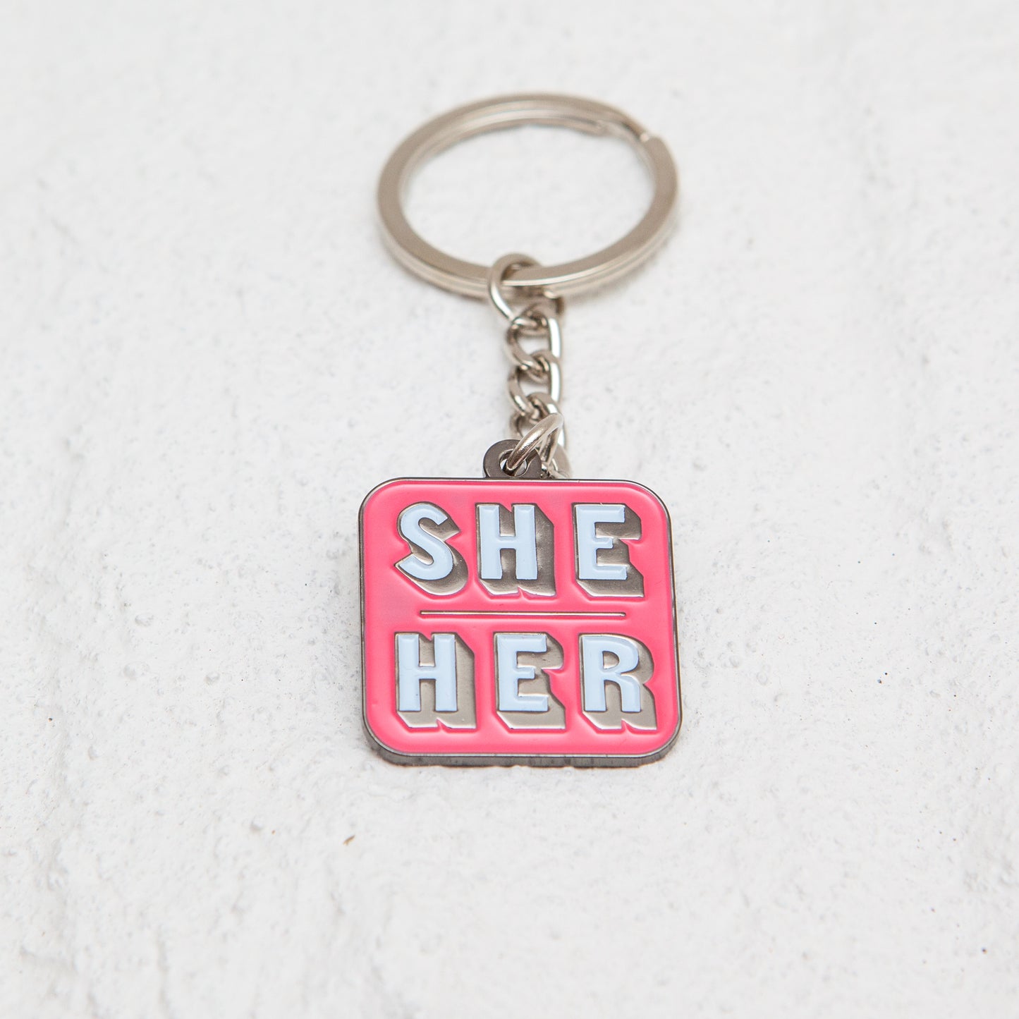 Pronouns Colour Keyrings - Badgie
