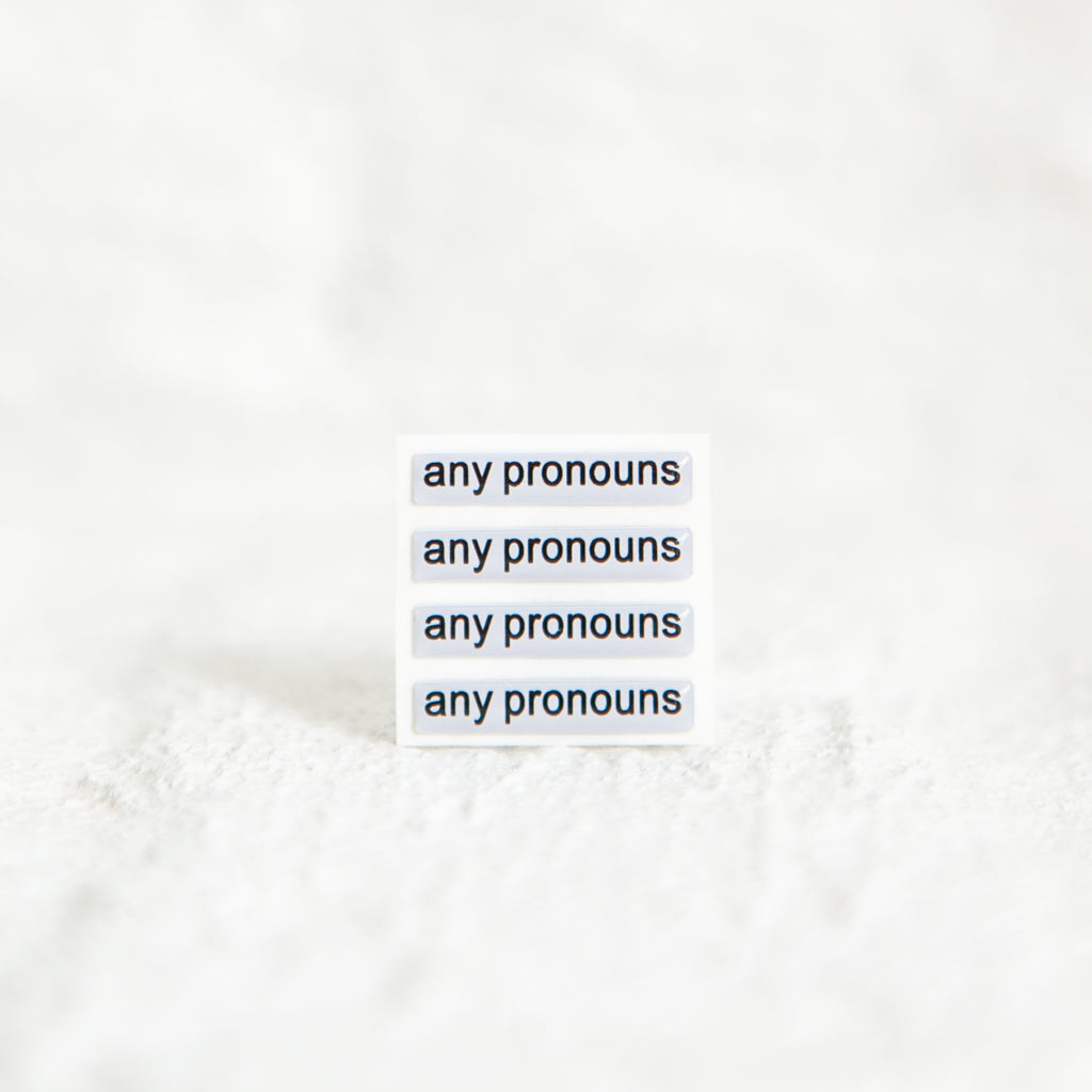 Badgie Pronouns Sticker - Badgie