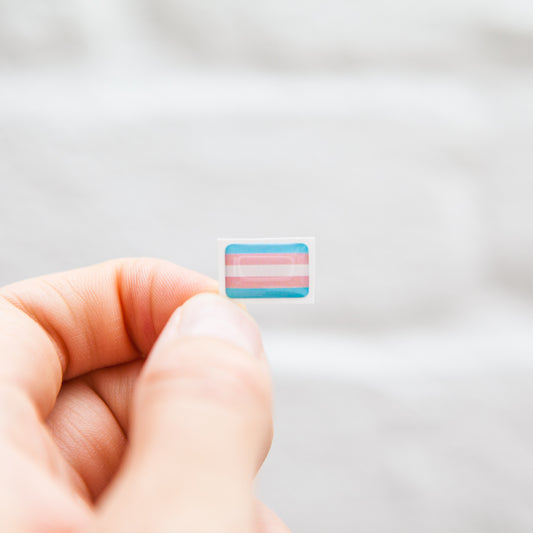 Badgie Trans Flag Sticker - Badgie