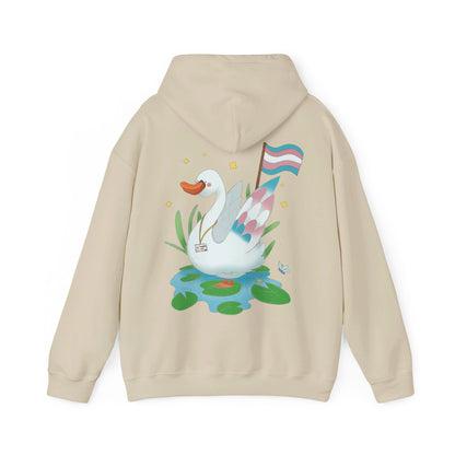 Badgie Hoodie - Trans Swan "Tundra"