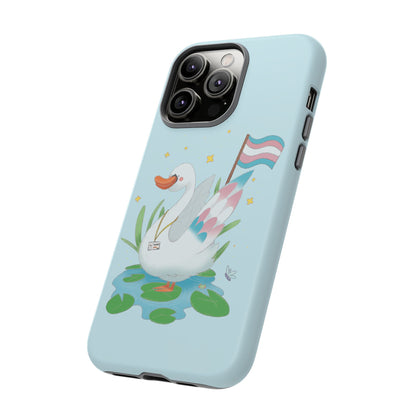 Badgie iPhone Case - Trans Swan "Tundra"