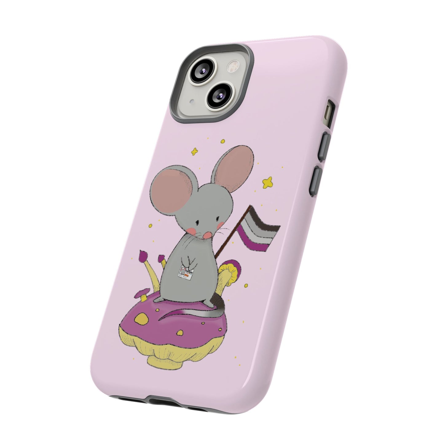 Badgie iPhone Case - Asexual Mouse "Roan"