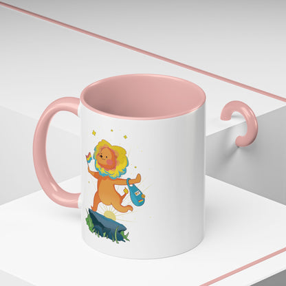 Badgie Ceramic Coffee Mug - Pansexual Lion "Barb"