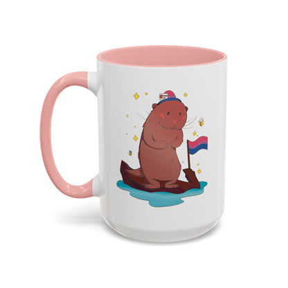 Badgie Ceramic Coffee Mug - Bi Otter “River”