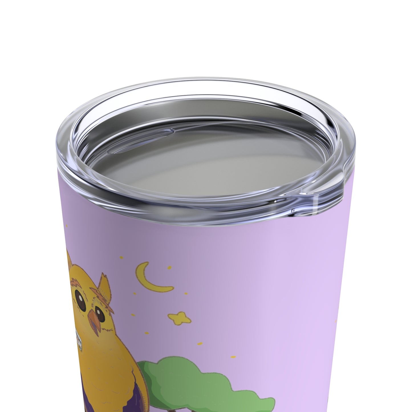 Badgie Coffee Tumbler 20oz/600mL - Intersex Owl "Albert"