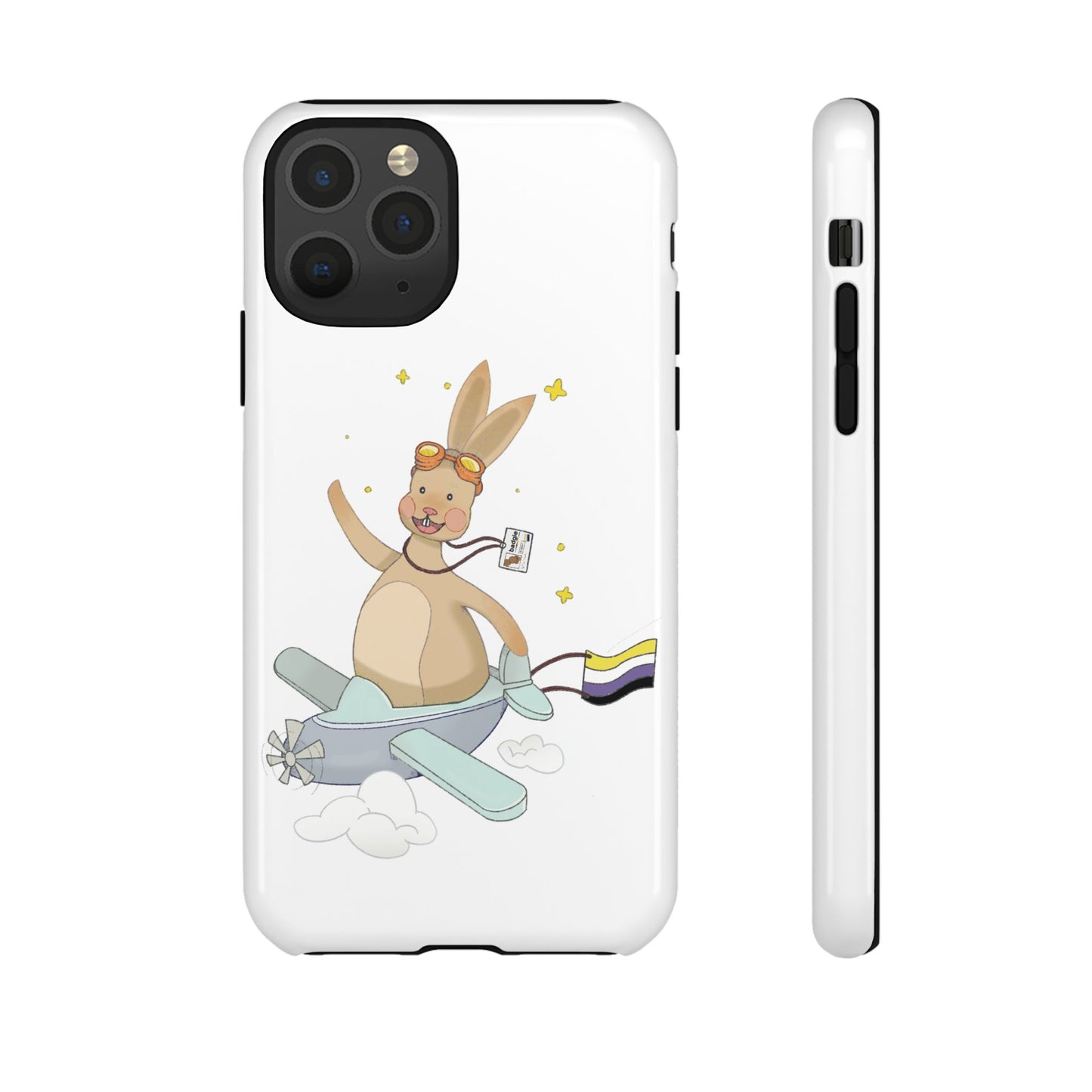 Badgie iPhone Case - Nonbinary Rabbit "Rex"