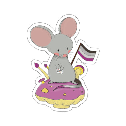 Kiss-Cut Stickers - Asexual Mouse "Roan"