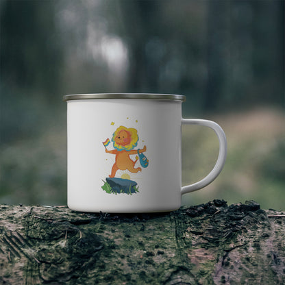 Badgie Enamel Camping Mug - Pan Lion “Barb”