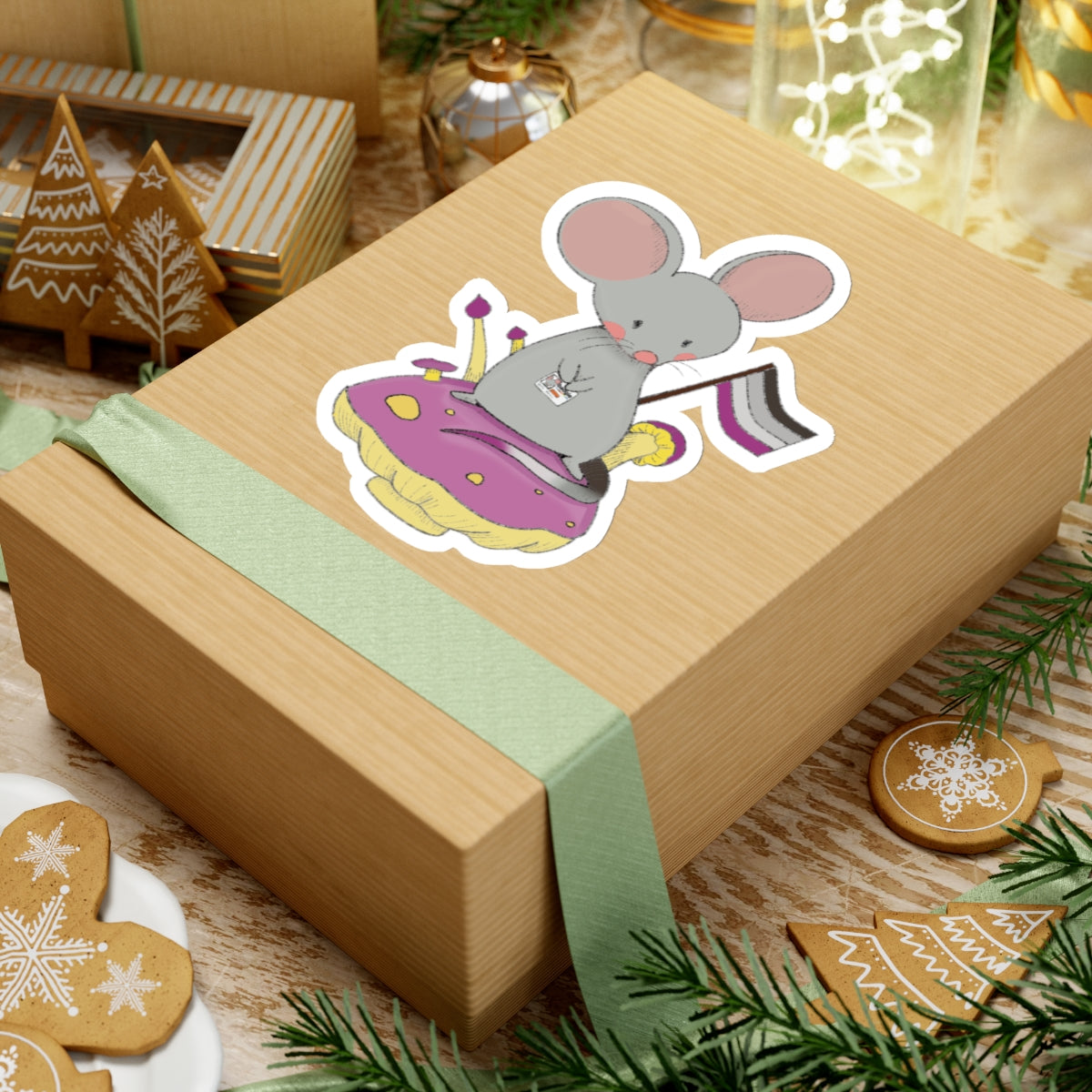 Kiss-Cut Stickers - Asexual Mouse "Roan"