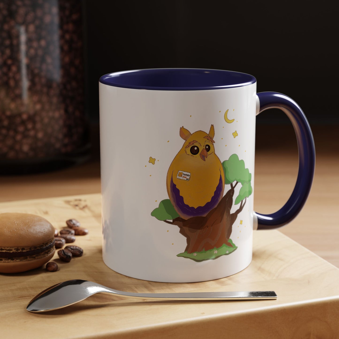 Badgie Ceramic Coffee Mug - Intersex Owl “Albert”