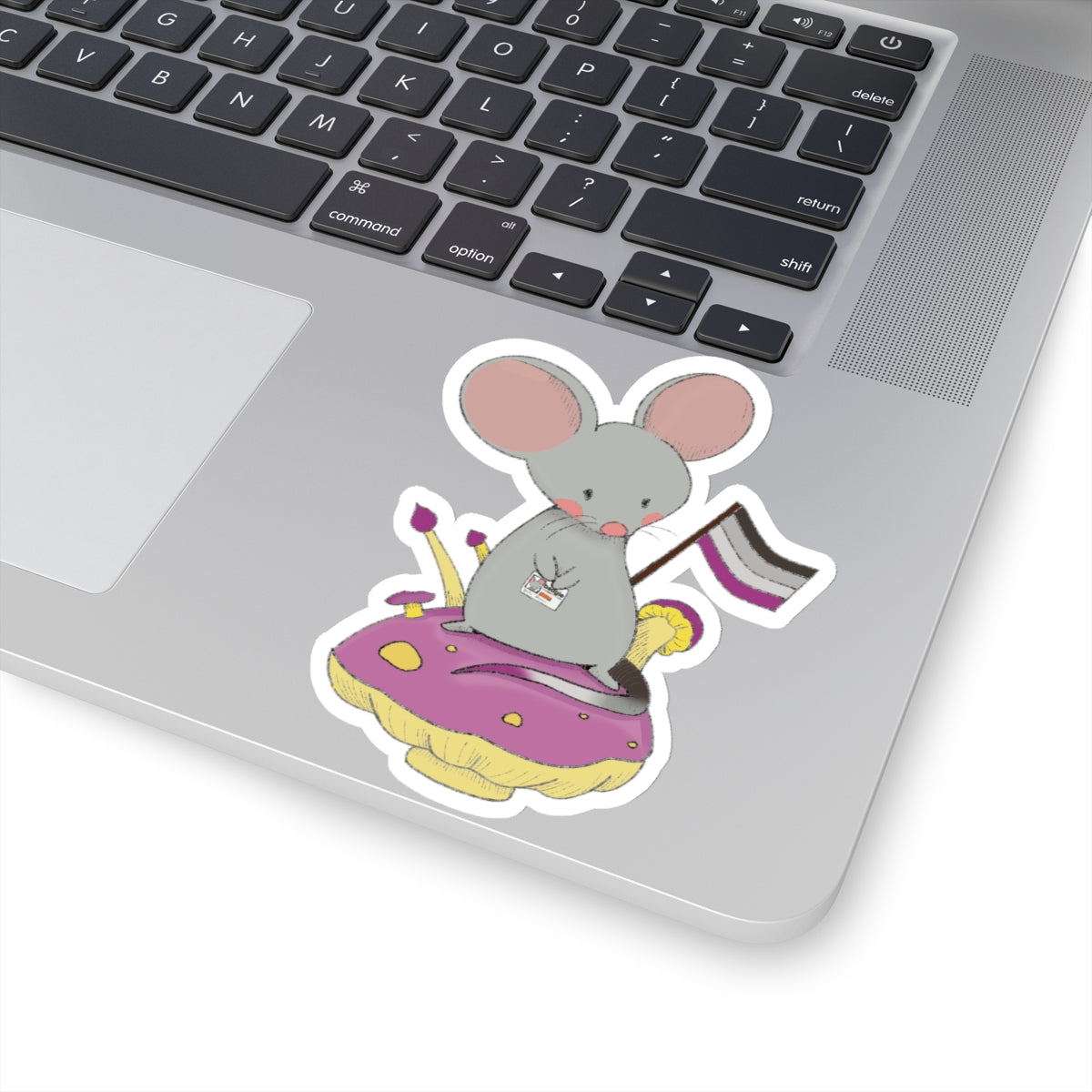 Kiss-Cut Stickers - Asexual Mouse "Roan"