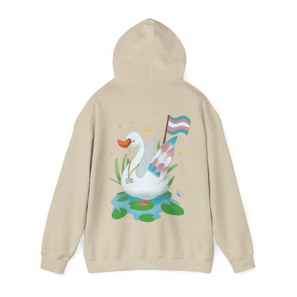 Badgie Hoodie - Trans Swan "Tundra"