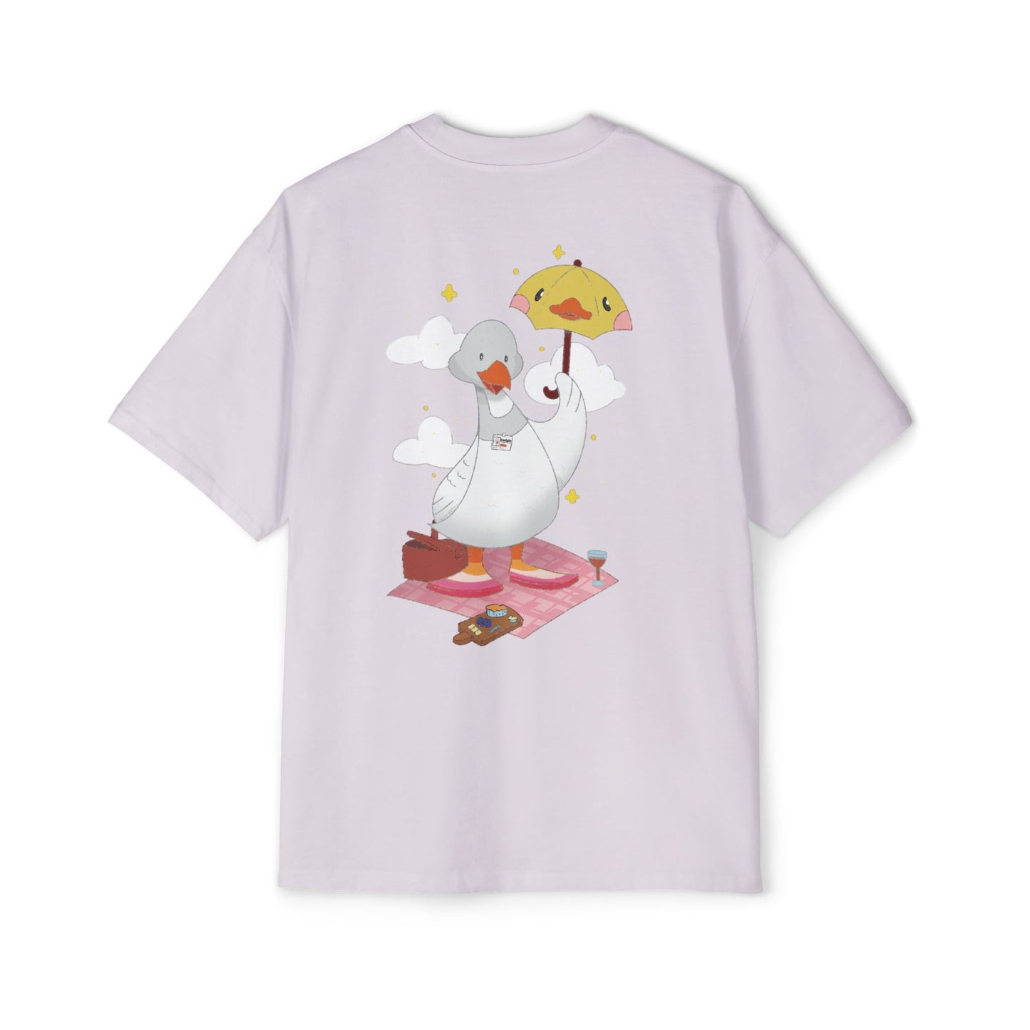 Badgie Oversized Heavy Drop Shoulder T-Shirt - Lesbian Goose "Tula"