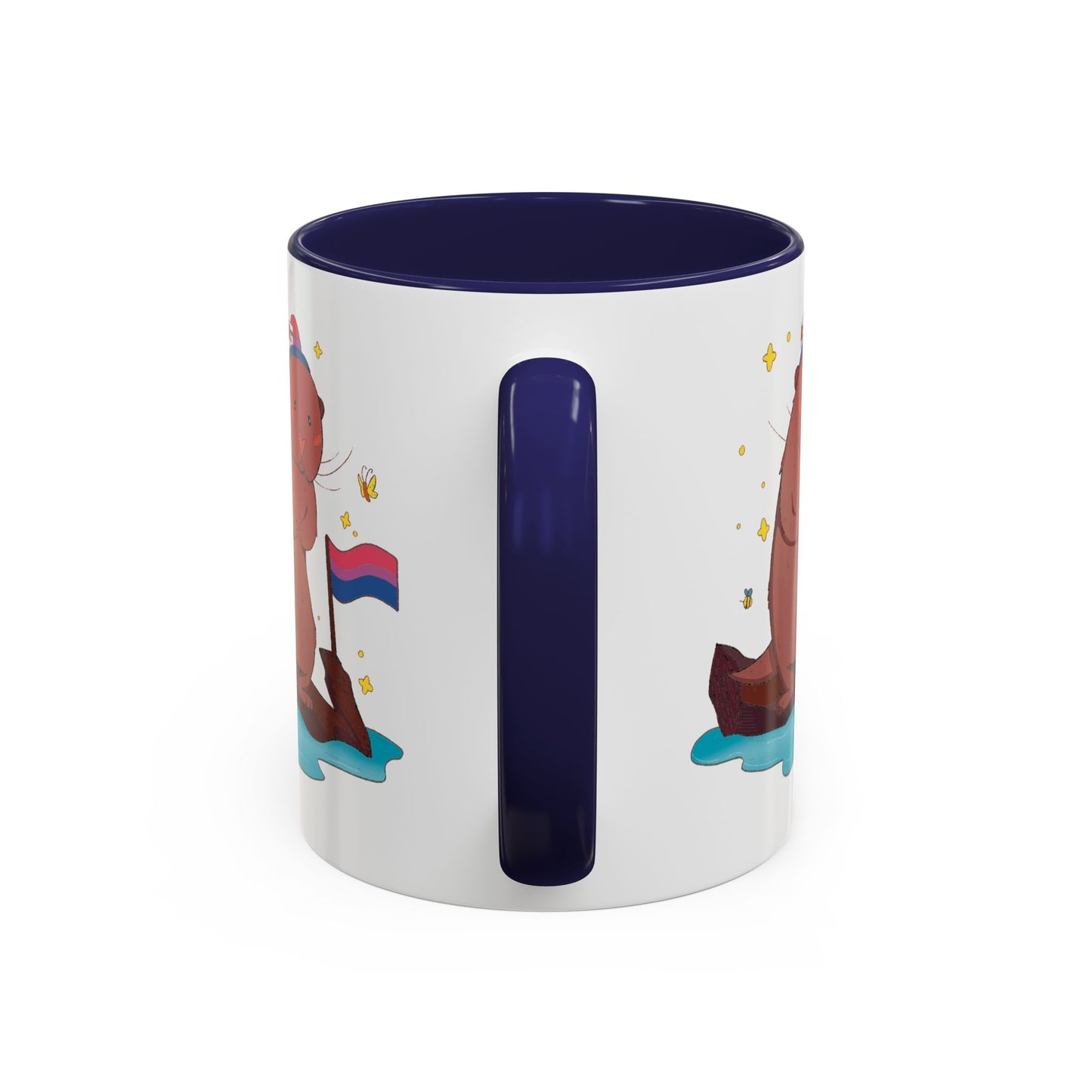 Badgie Ceramic Coffee Mug - Bi Otter “River”