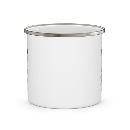 Badgie Enamel Camping Mug - Pride Fox "Kit"