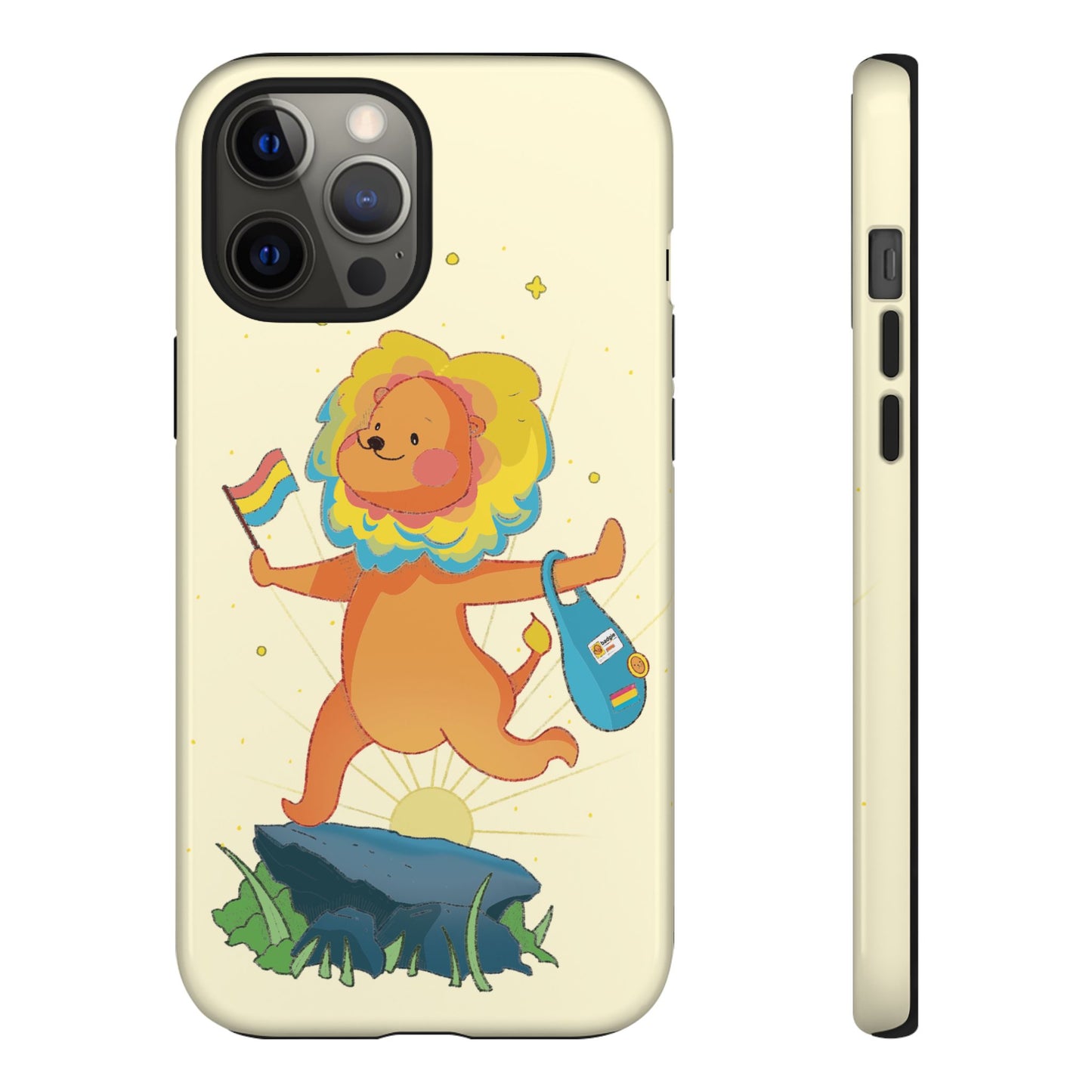 Badgie iPhone Case - Pansexual Lion "Barb"