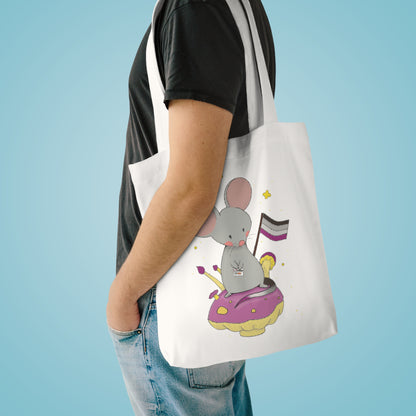 Badgie Tote Bag - Asexual Mouse "Roan"