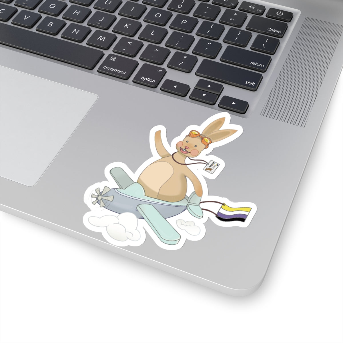 Kiss-Cut Stickers - Nonbinary Rabbit "Rex"