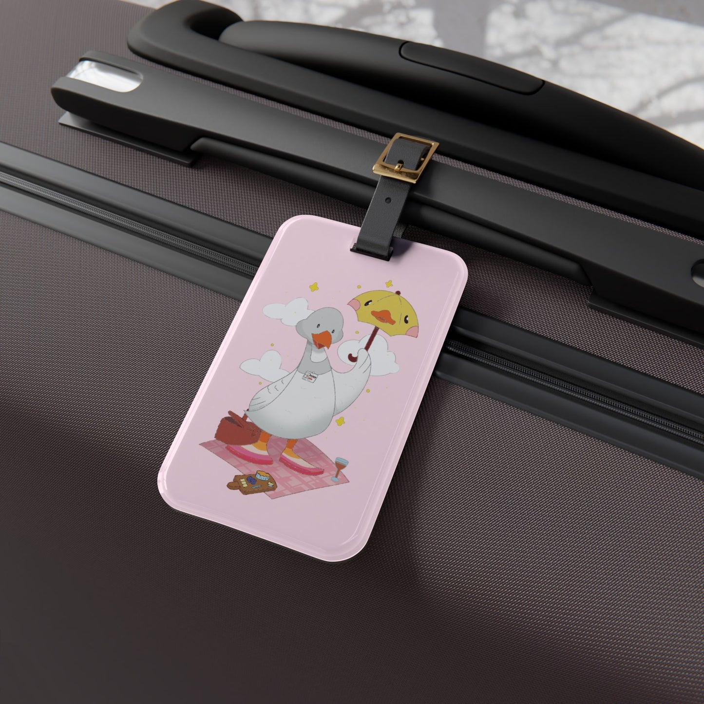 Badgie Luggage Tag - Lesbian Goose "Tula"