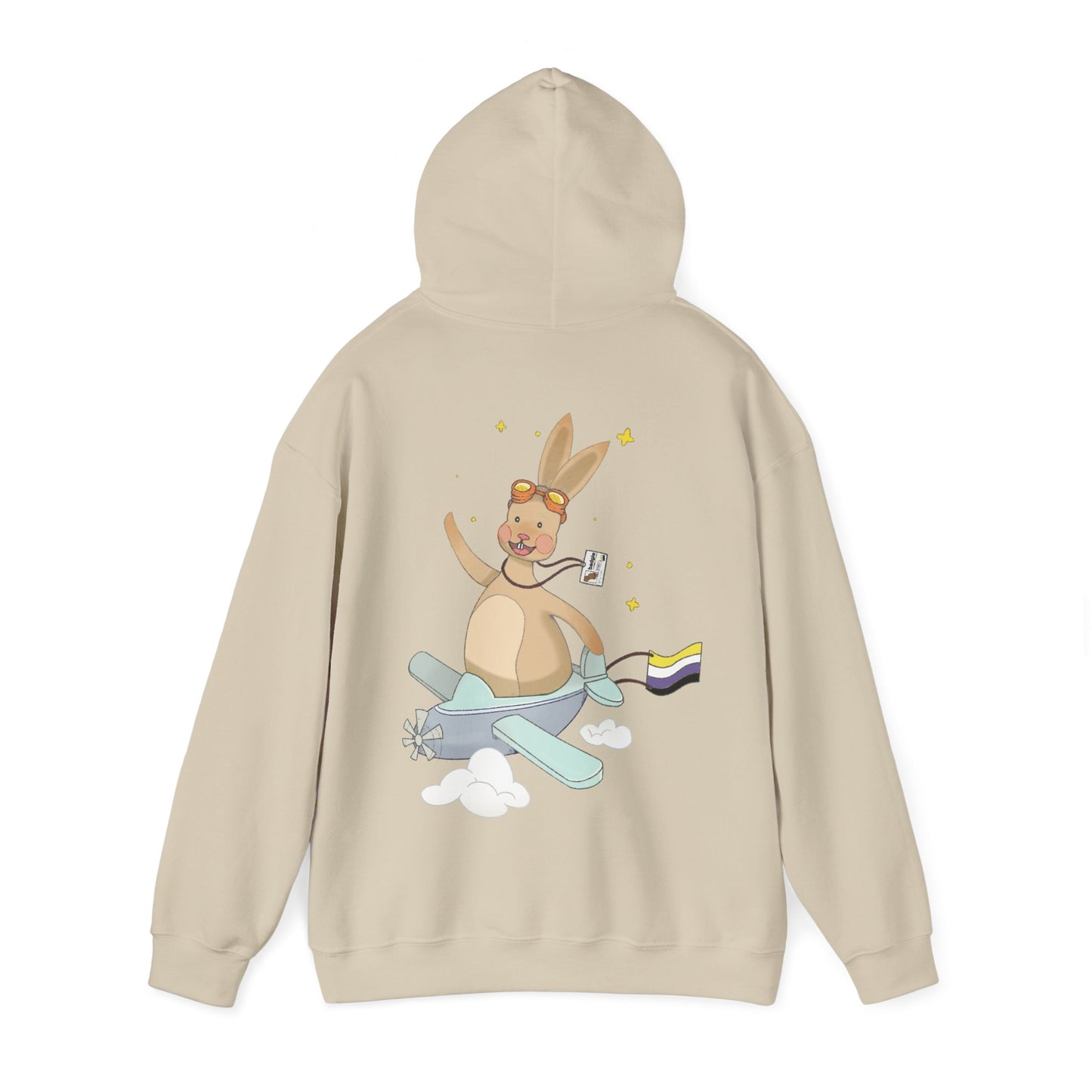 Badgie Hoodie -  Nonbinary Rabbit "Rex"