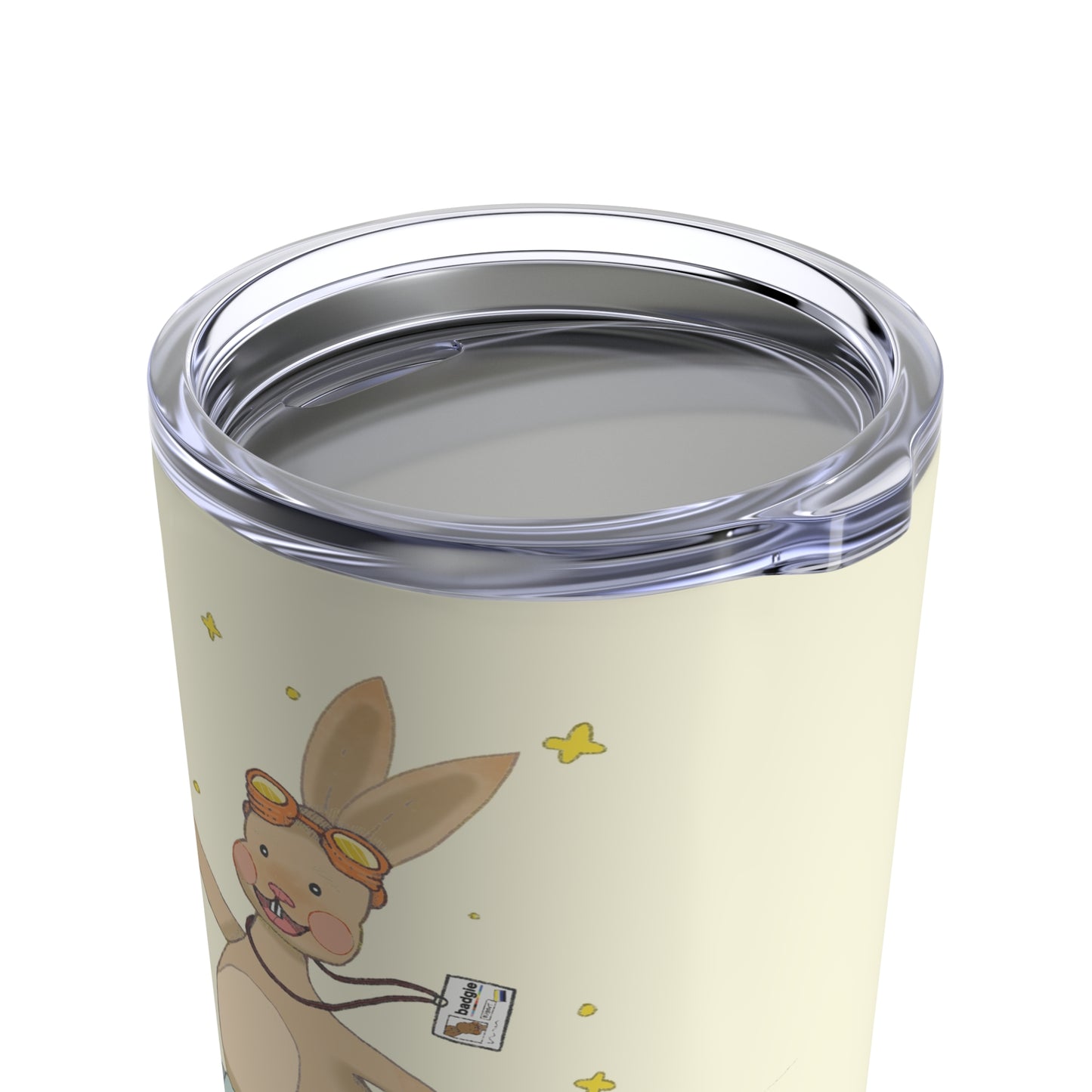 Badgie Coffee Tumbler 20oz/600mL - Nonbinary Rabbit "Rex"