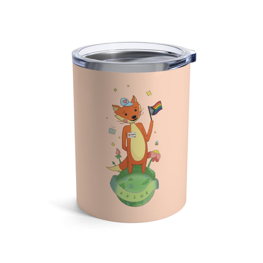 Badgie Coffee Tumbler 10oz/295mL - Pride Fox "Kit"